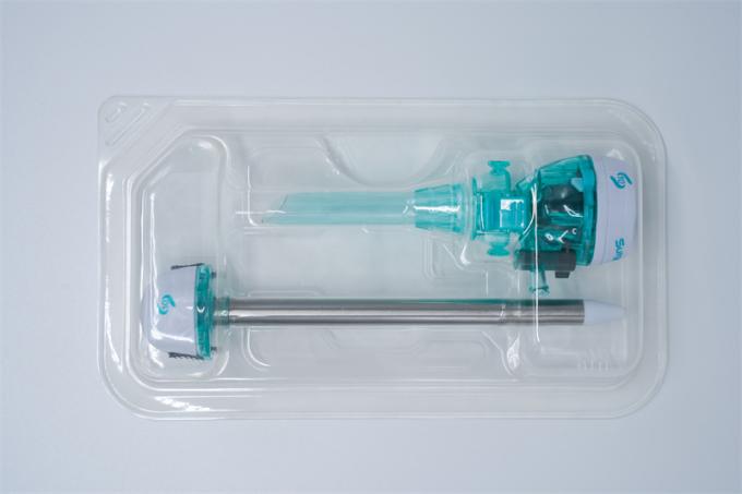 Instrumen Bedah Perut Ujung Tumpul Hasson Trocar Plastik 10mm Sekali Pakai 4