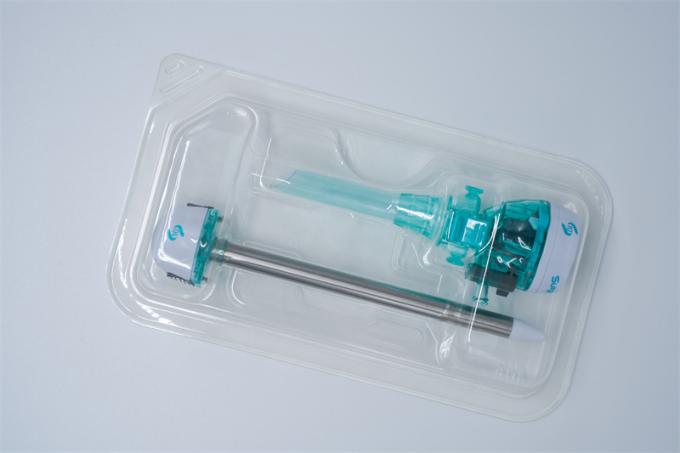 Hasson Disposable Laparoscopic Trocar Blunt Obturator Steel Tube Dengan Fiksasi Jahitan 5
