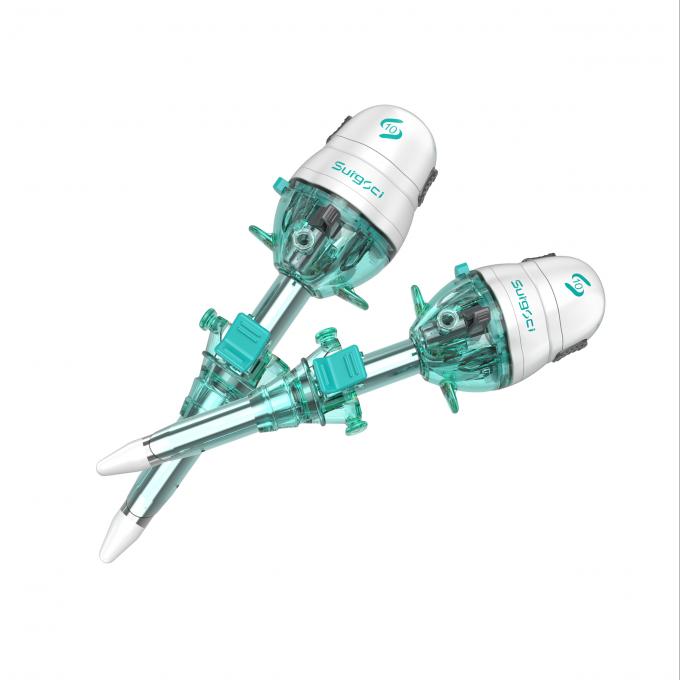 Instrumen Bedah Perut Ujung Tumpul Hasson Trocar Plastik 10mm Sekali Pakai 2