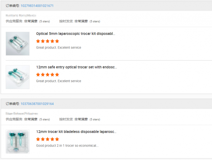 berita perusahaan terbaru tentang Umpan Balik Pelanggan-Kit Trocar dan Trocar Sekali Pakai | SurgSci  1