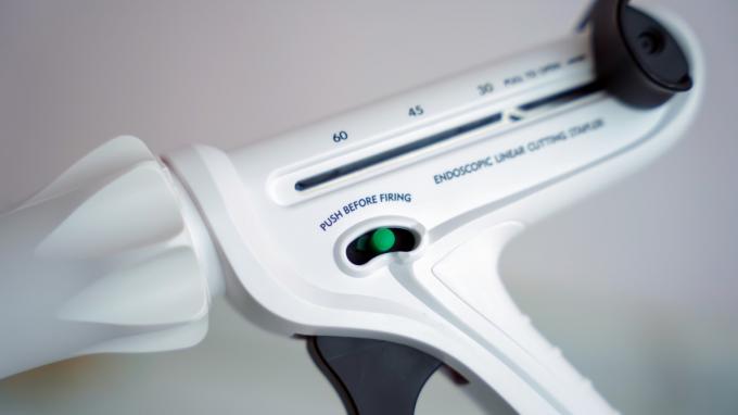 Stapler Pemotong Linier Endoskopi Sekali Pakai Kartrid yang Dapat Diganti Perangkat Stapel Bedah 0