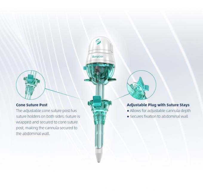 Disposable Hasson Bladeless Trocar And Cannula Untuk Bedah Laparoskopi 3